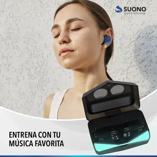 Miniatura: Auriculares Inalámbricos Gamer Suono Luces Led Bluetooth