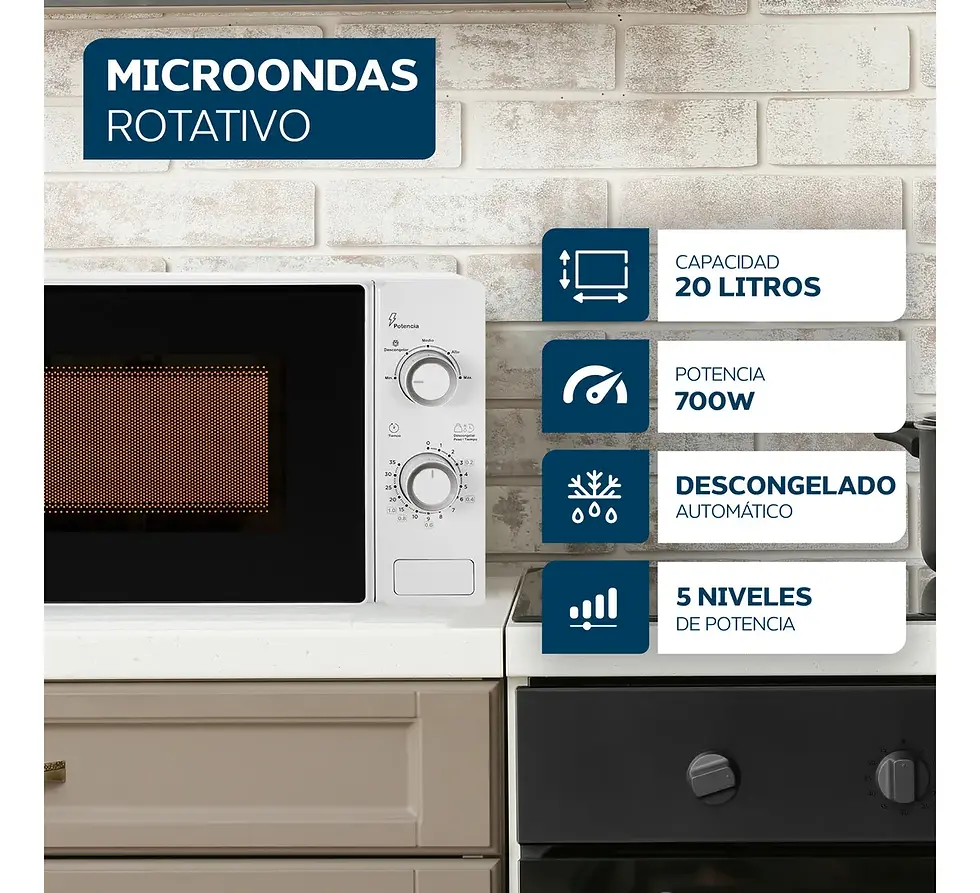 Miniatura: Microondas Philco Mphrw20uap 700 W 20 Litros Blanco