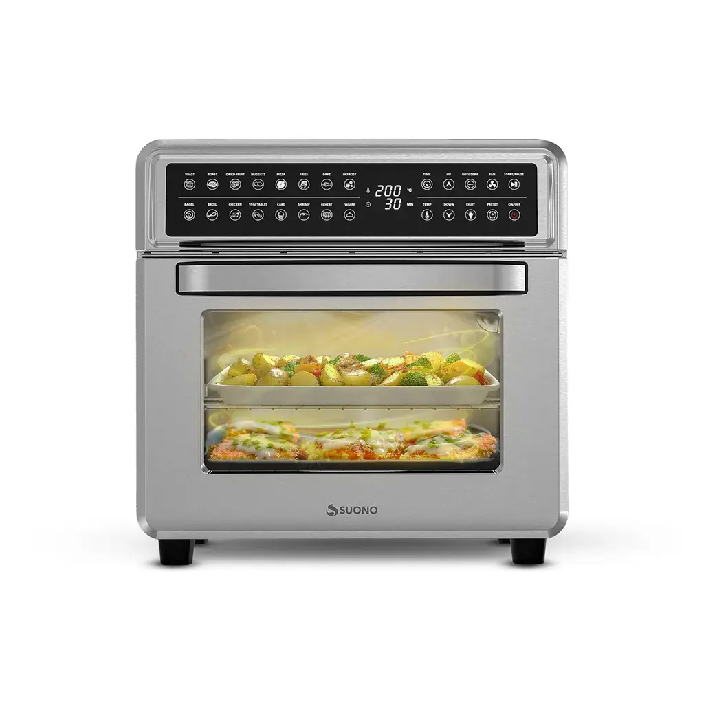 Horno Airfryer Suono Freidora 23lts Panel Digital 1700w Plateado