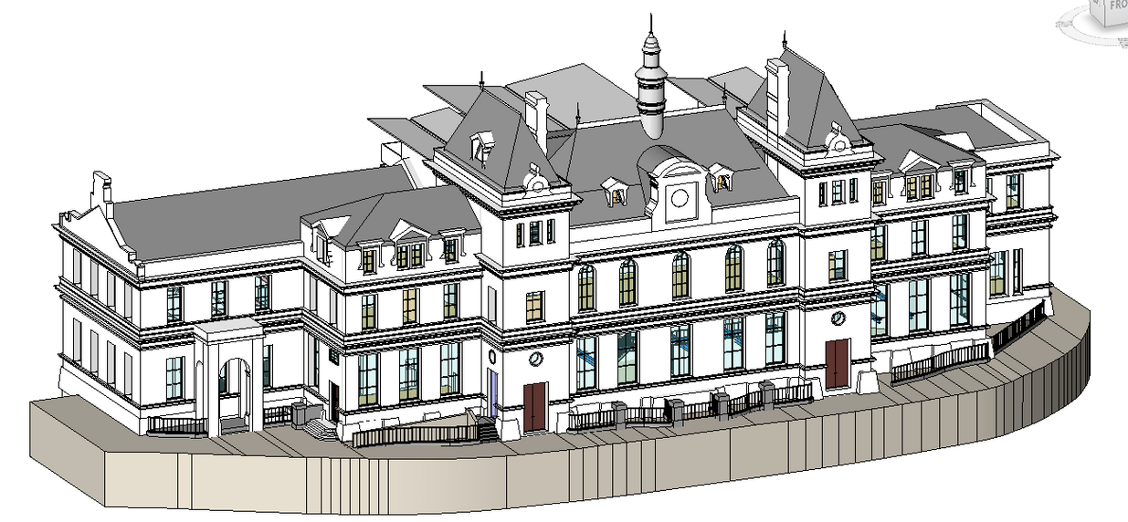 Revit model of large listed building Kala Sangham