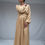 Miniature : robe en soie camel