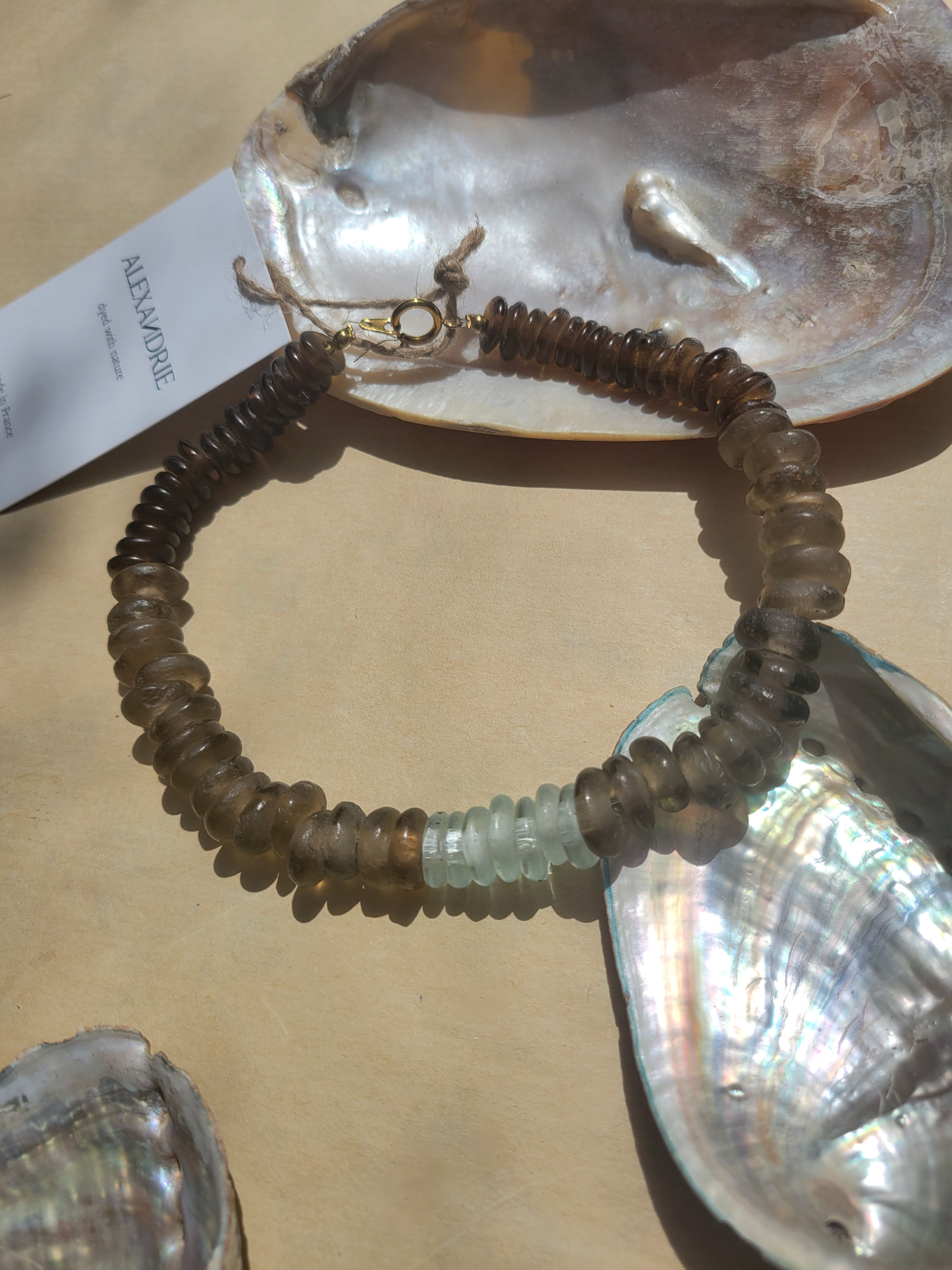 Collier verre recyclé