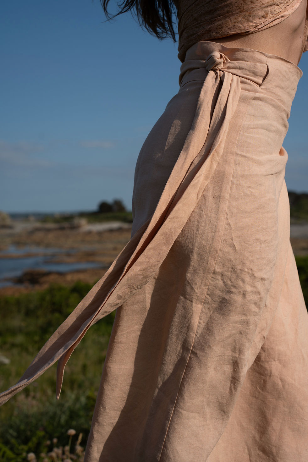 Thumbnail: Nude Linen Skirt