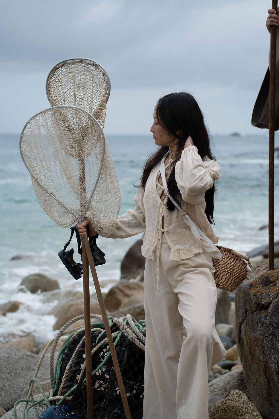 Thumbnail: Blouse coton bio tissage artisanal