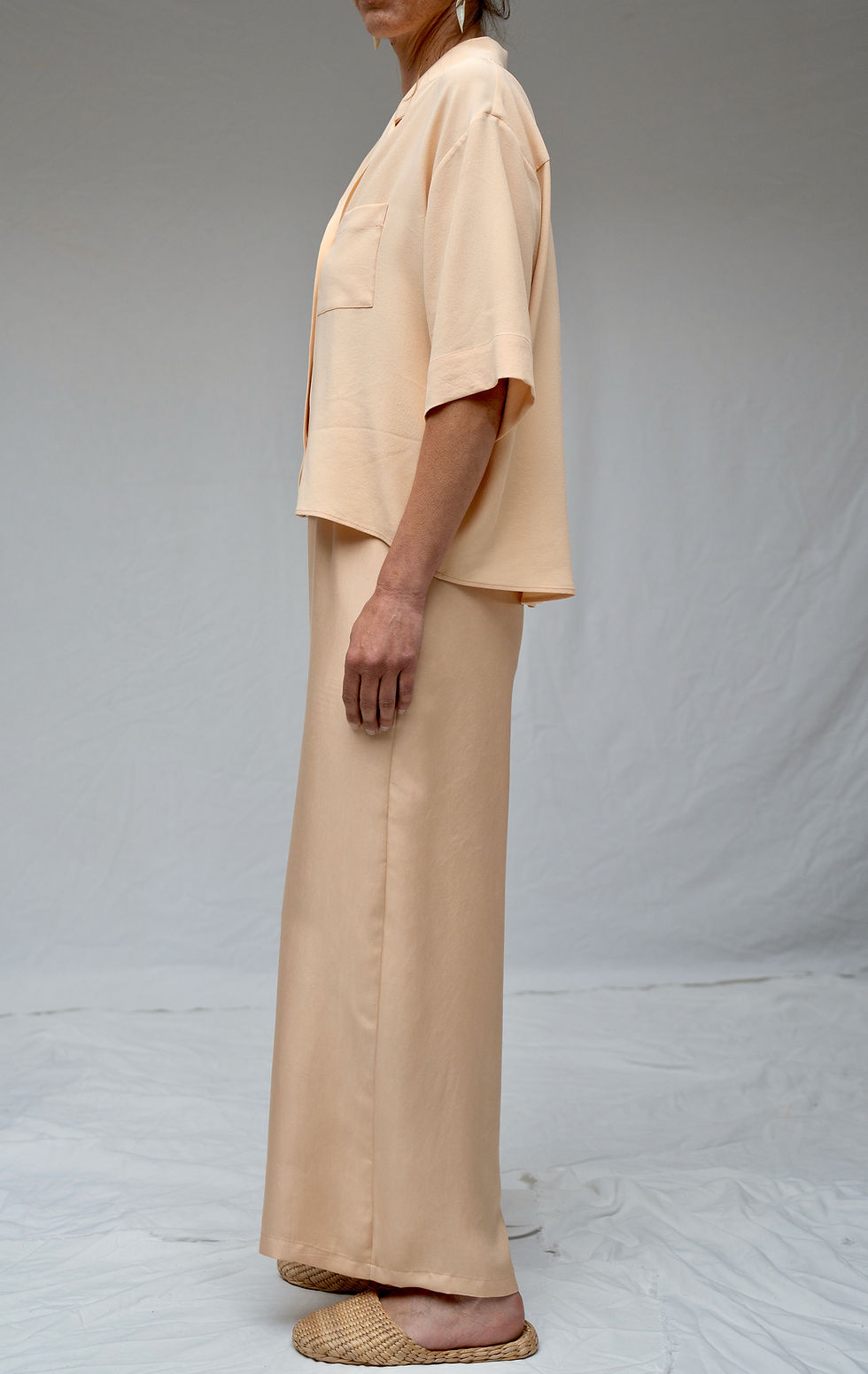 Thumbnail: Nude Silk Pants