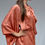 Miniature : kimono satin de soie impression botanique