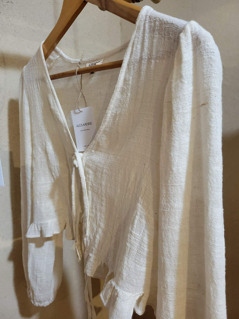 Thumbnail: Blouse coton bio tissage artisanal