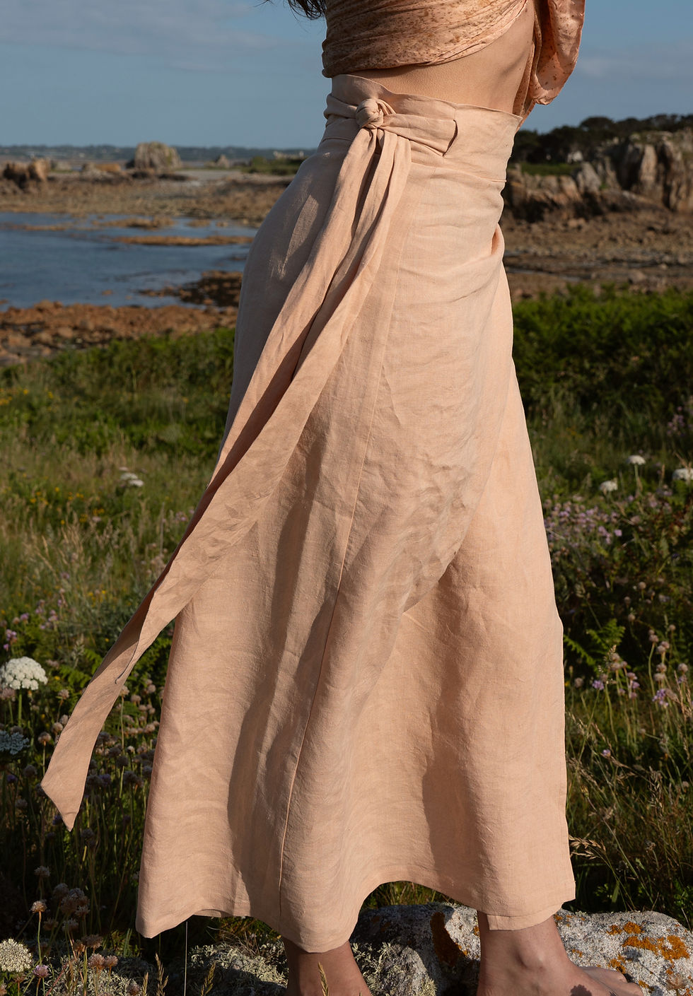 Thumbnail: Nude Linen Skirt