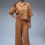 Miniature : pantalon lin camel