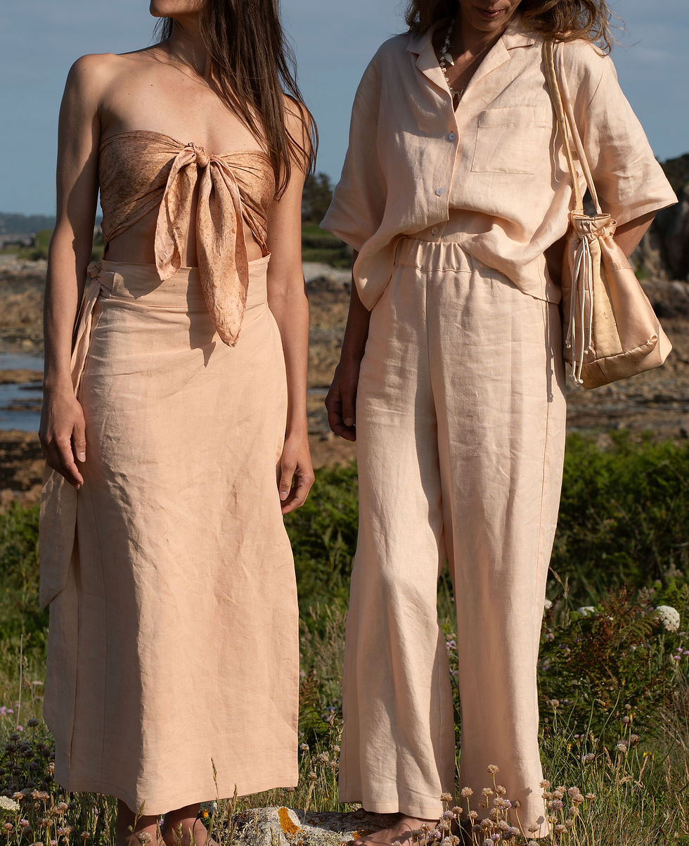 Thumbnail: Nude Linen Trousers