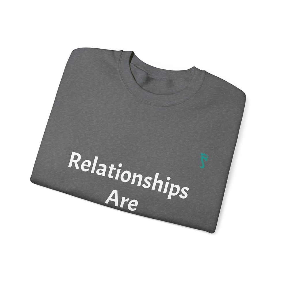Thumbnail: YHJ Relationships Matter D-Mode Unisex Heavy Blend™ Crewneck Sweatshirt