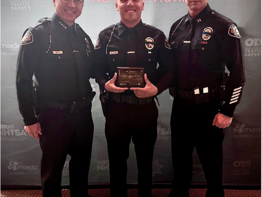 MADD Honors Arcadia Police Officer