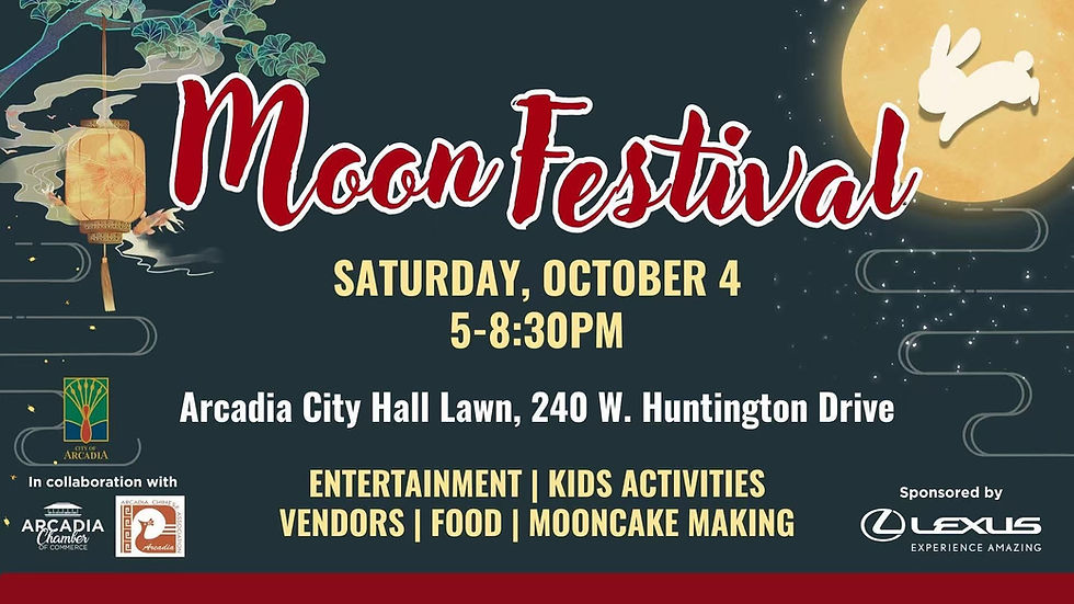 Moon Festival Celebration Saturday, October 4, 2025