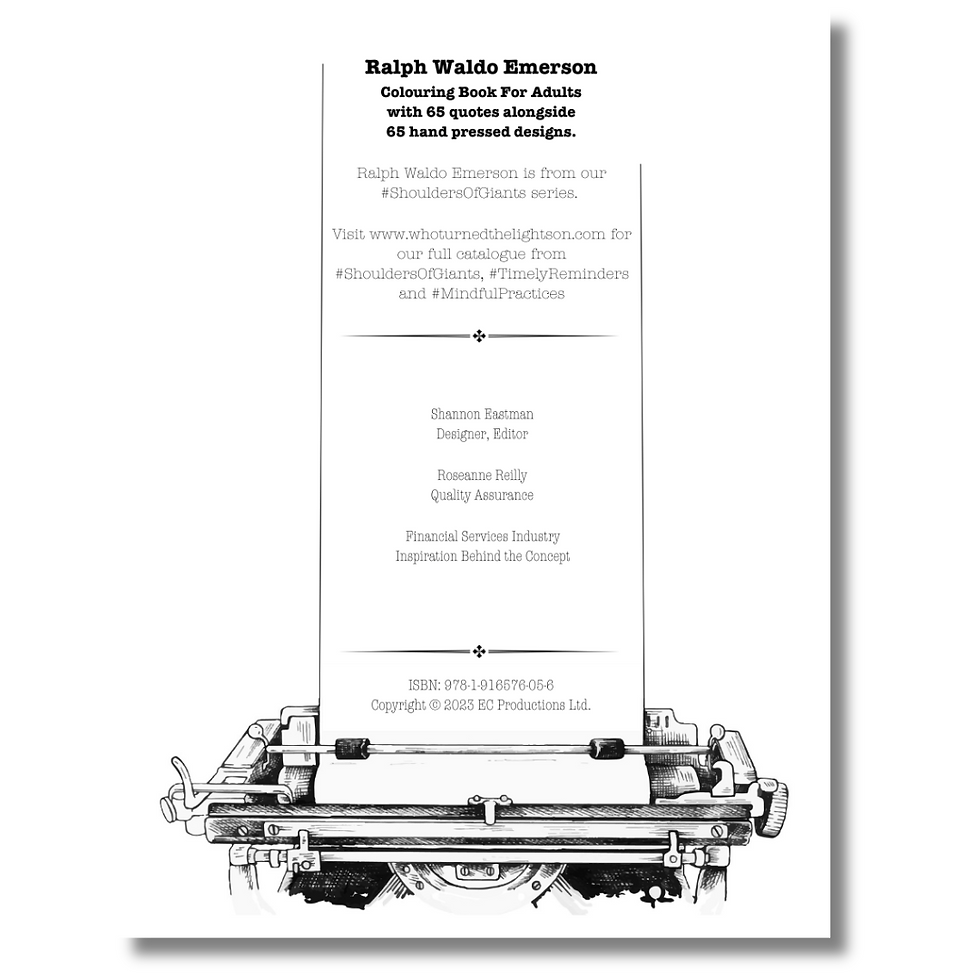 Thumbnail: Ralph Waldo Emerson - Colouring Book