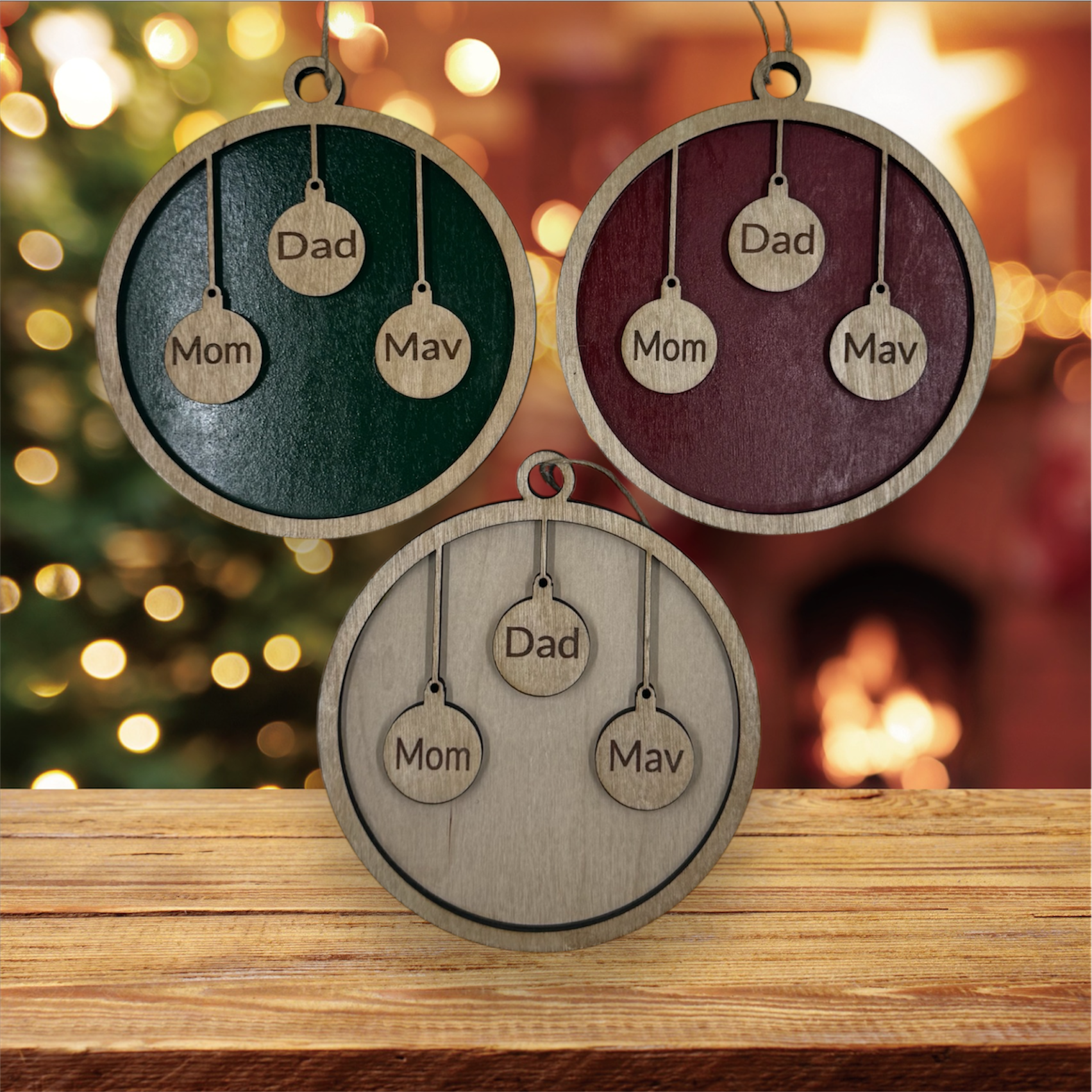 Personalized Laser Engraved Ornaments