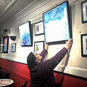 Gina Tzizik Solo Exhibit at Zumi's Espresso in Ipswich, MA