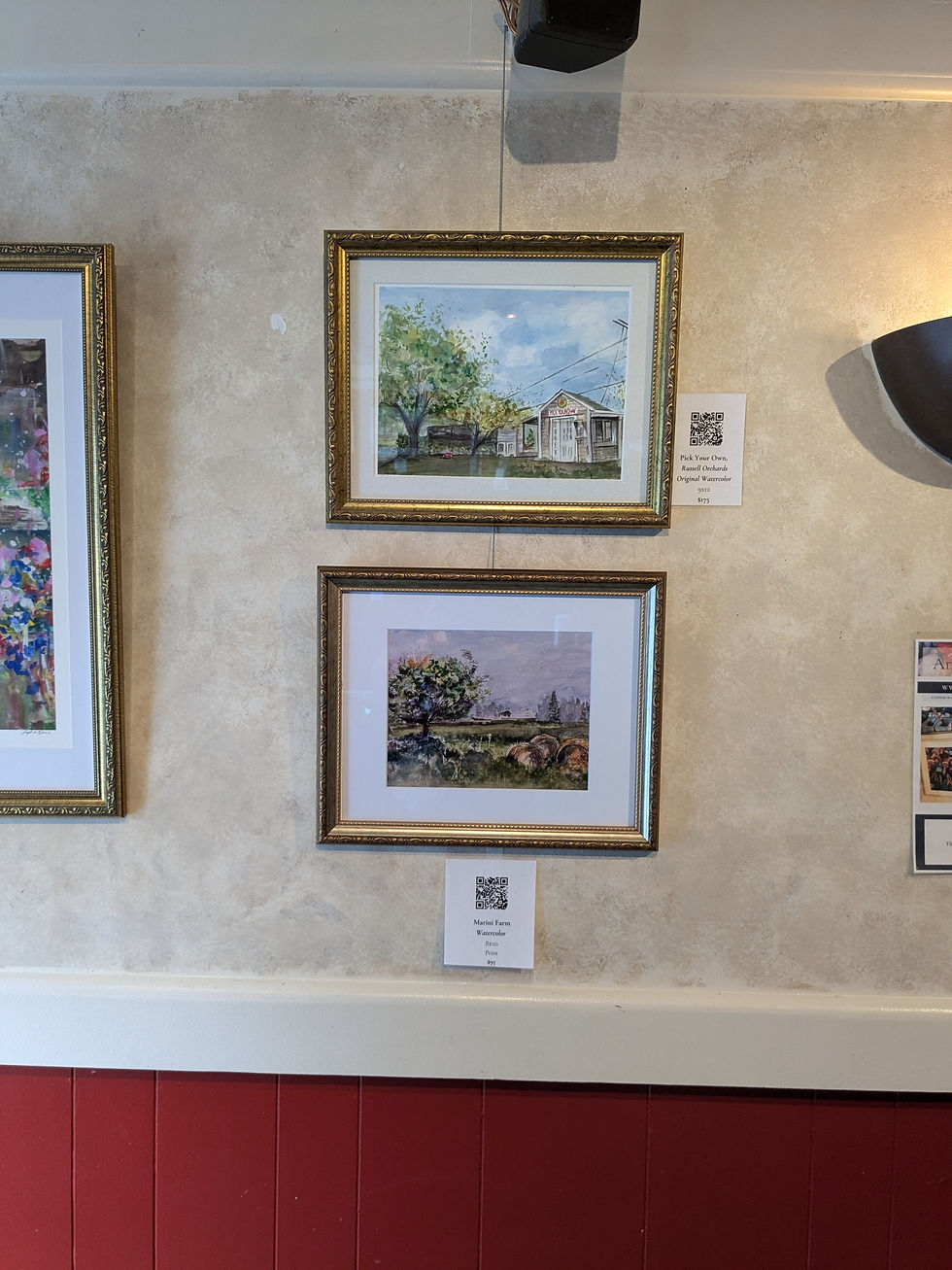 Thumbnail: "Haystacks at Marini Farm" Framed Print