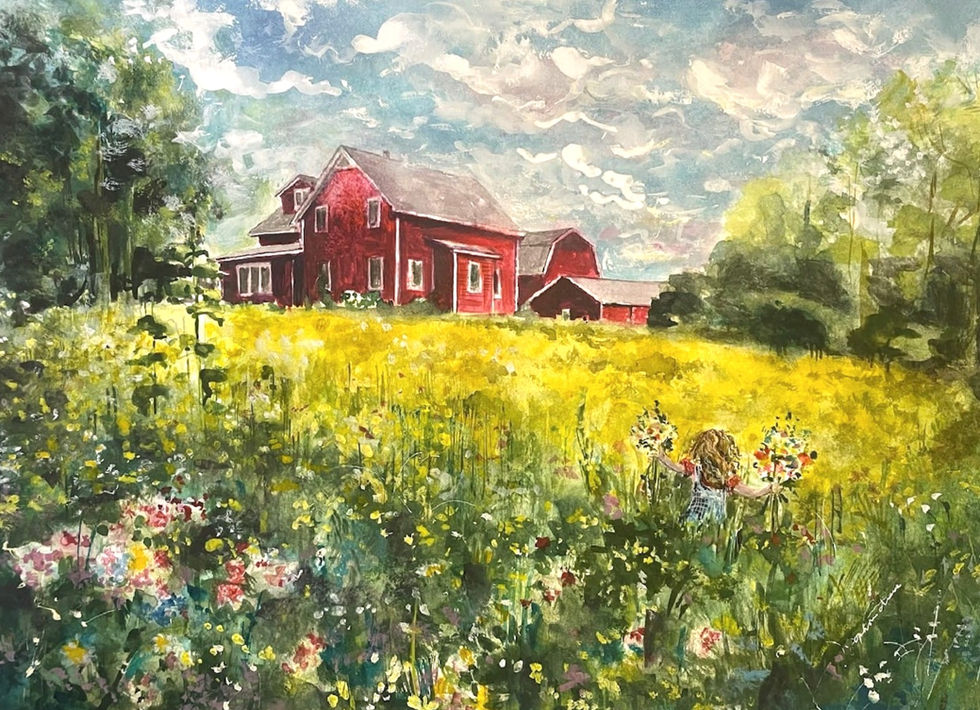 Hands full of Flowers