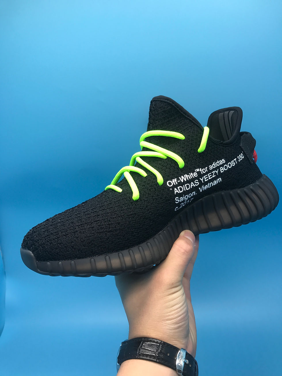 Miniatura: Yeezy Boost 350 V2 x OFF-WHITE green