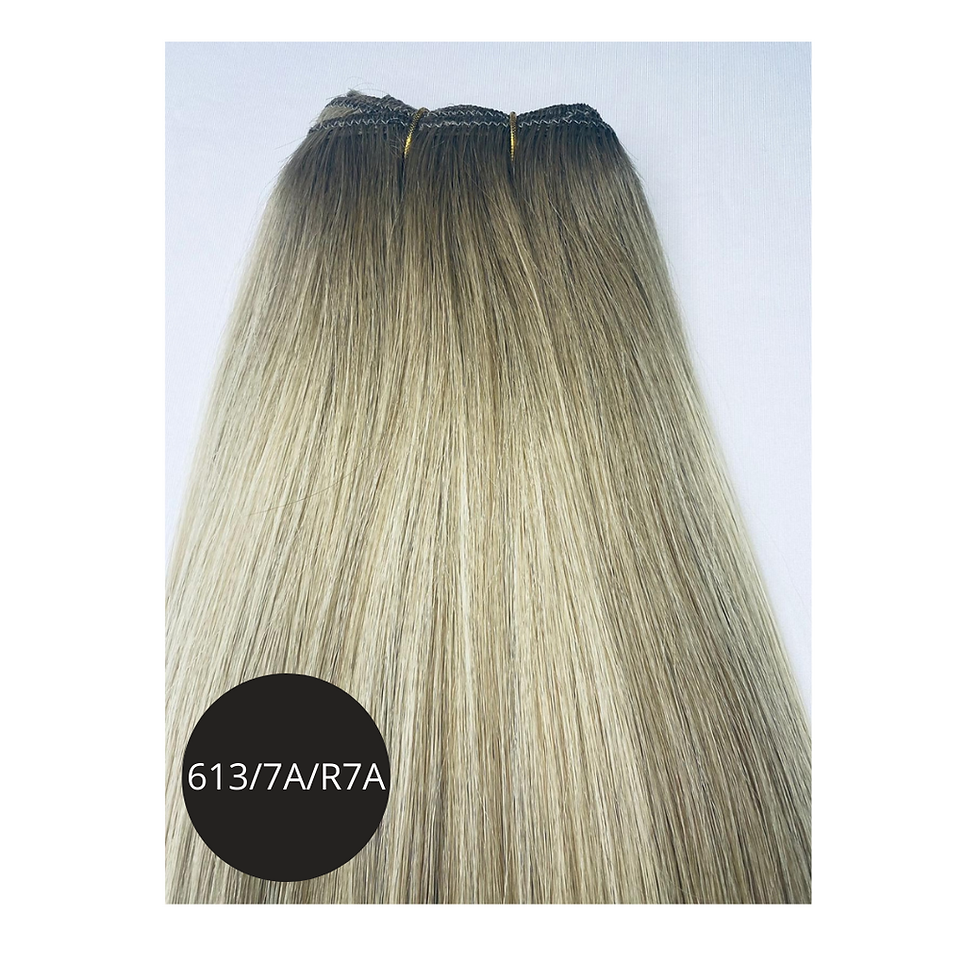 Thumbnail: Dianne Marshall Hair extensions 20” rooted weft 120g  (includes glide brush)