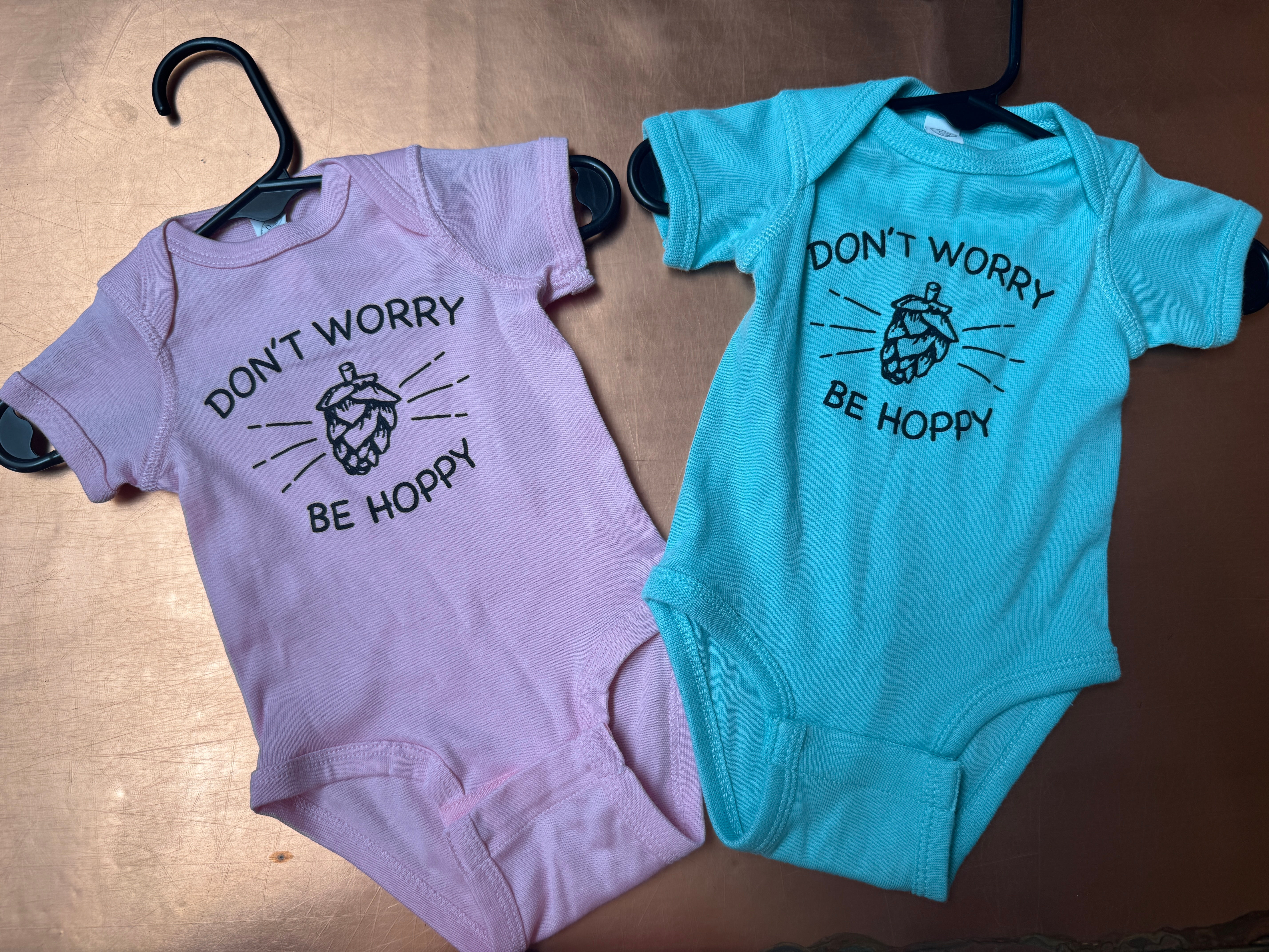 Don't Worry Be Hoppy Onesie