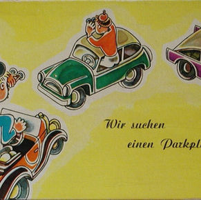 Wir suchen einen Parkplatz
