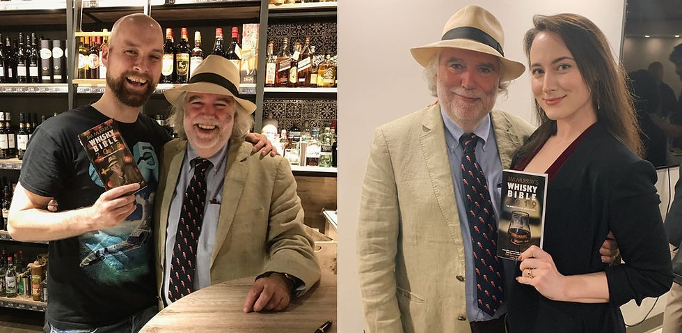 Fans meeting Jim Murray whisky bible