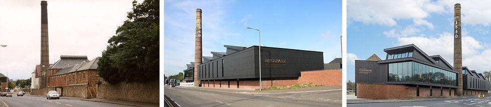 Rosebank Distillery Before and After