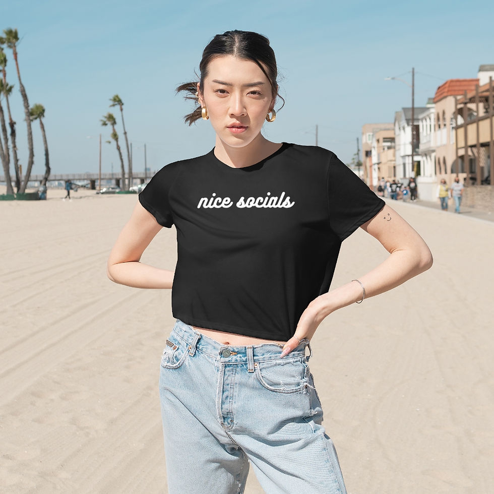 Thumbnail: Women's Flowy Cropped Tee