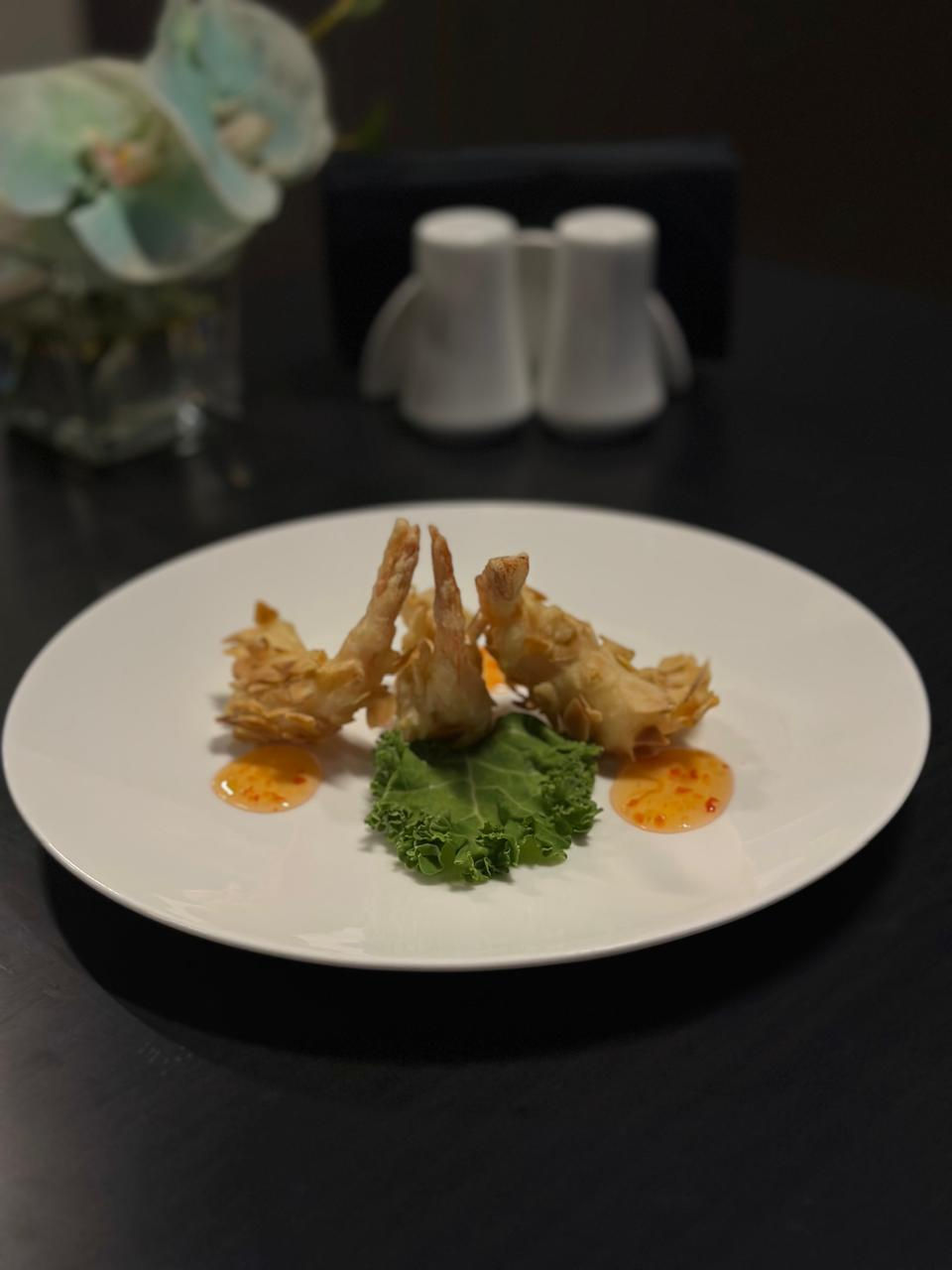 Креветки в миндальных лепестках