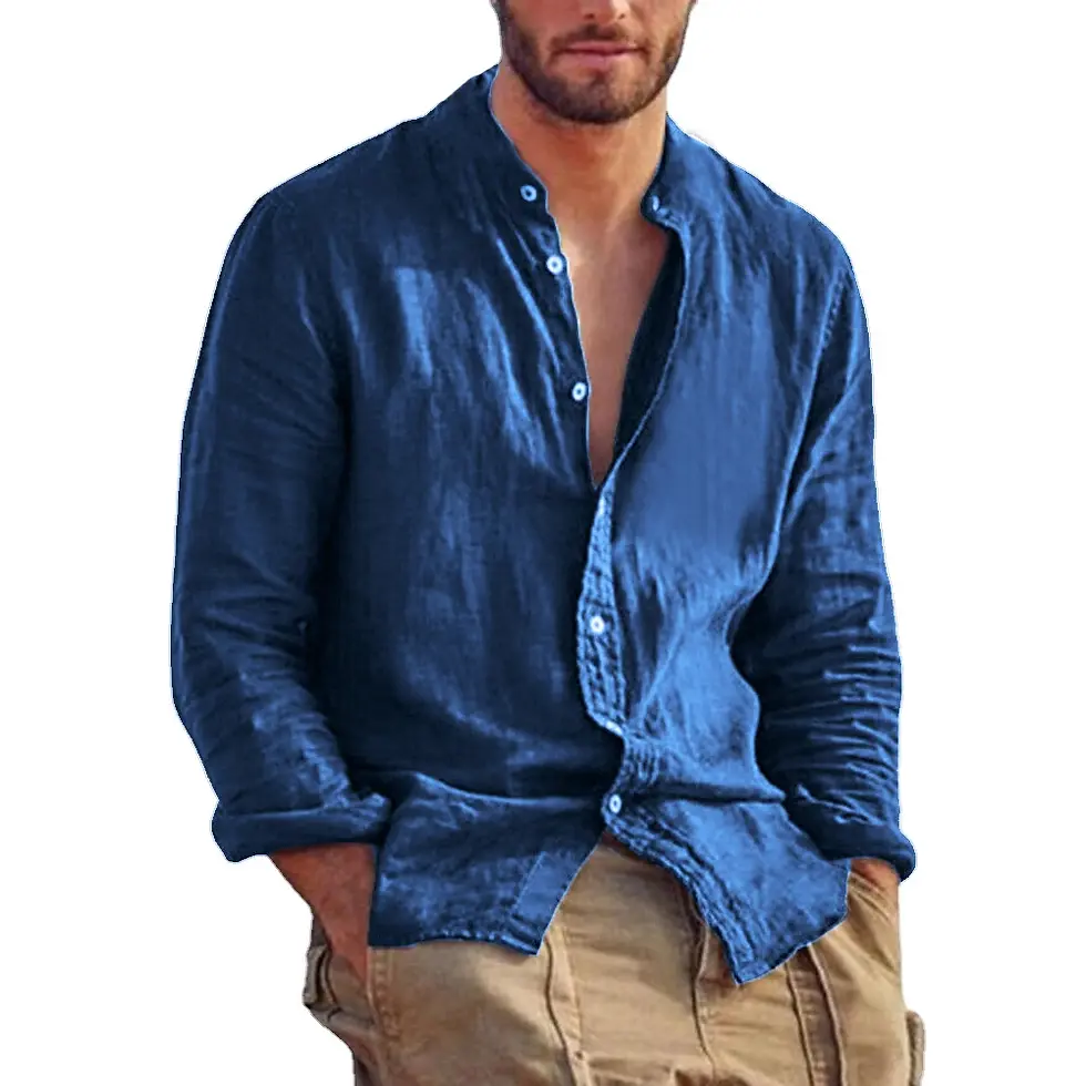 Miniatura: Classic gentleman´s  linen shirt