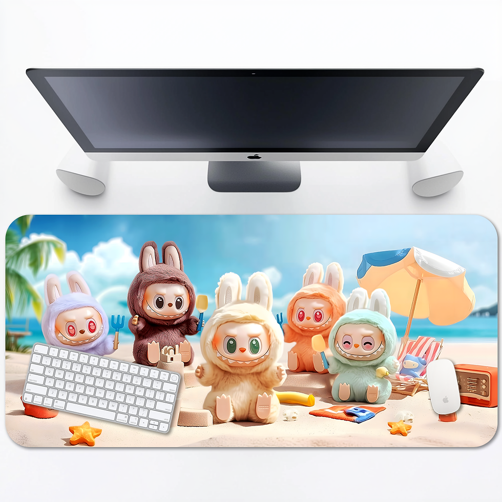Labubu Beach Mouse Pad