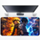 Thumbnail: Anime mouse pad with two ninjas back to back, surrounded by fire and lightning effects.