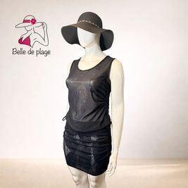Camisole ajustable & jupette froncées
