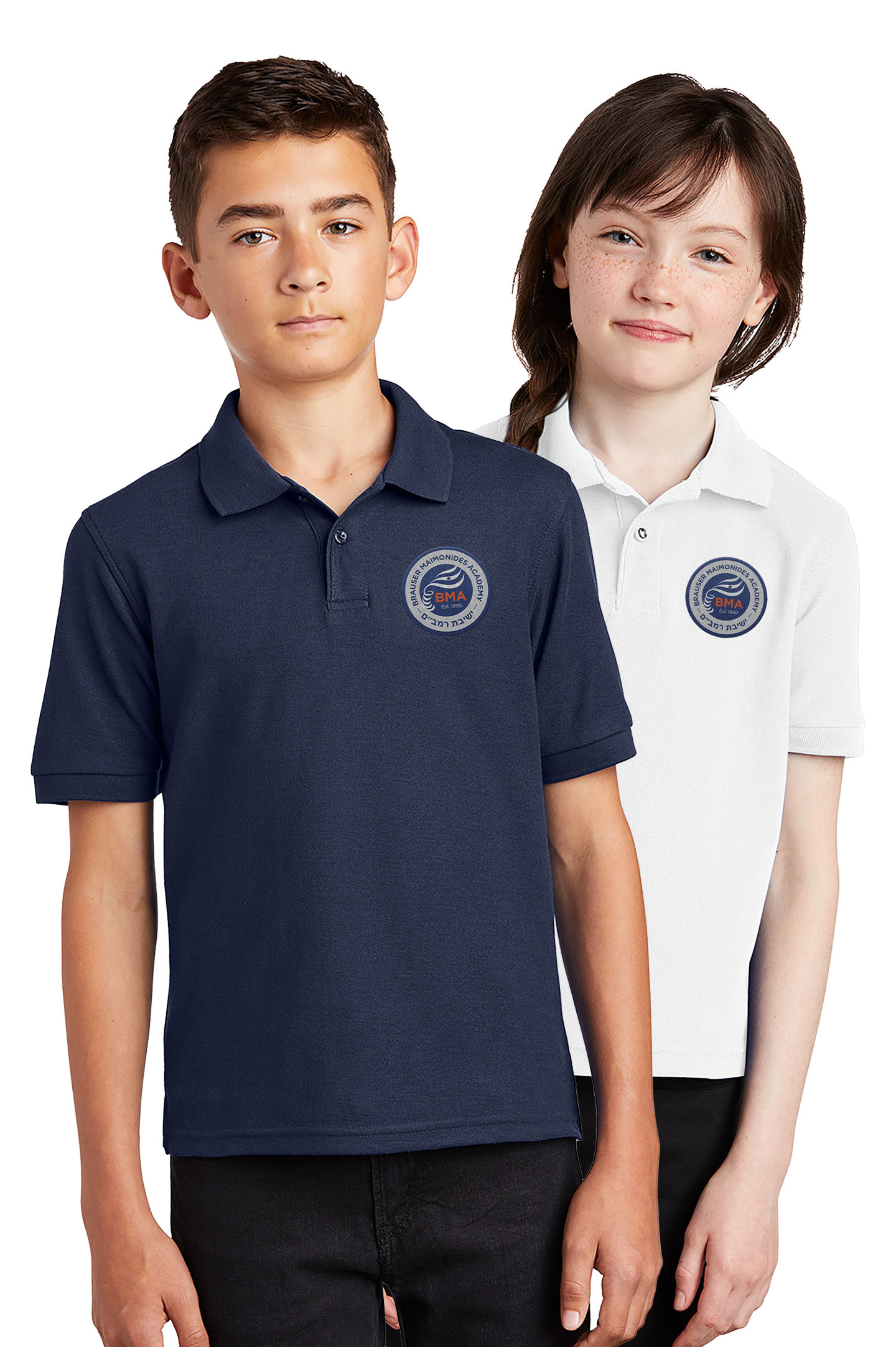 Brauser Maimonides Academy Unisex Polo-Embroidery & Polo Included