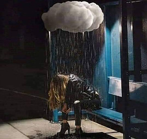 Foto de uma pessoa com depressão