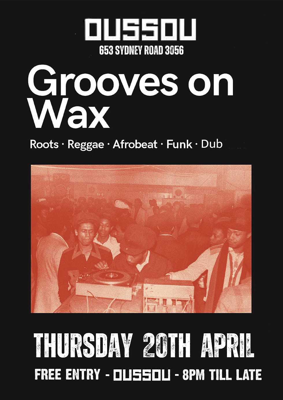 Grooves on Wax DJ Night
