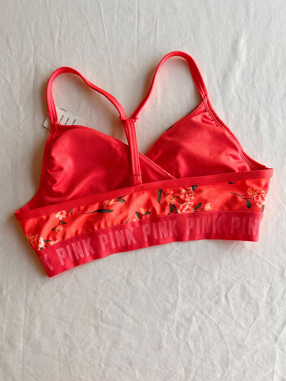 Thumbnail: Orange Floral Short/Bra Set