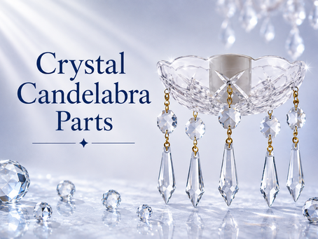 crystal candelabra parts