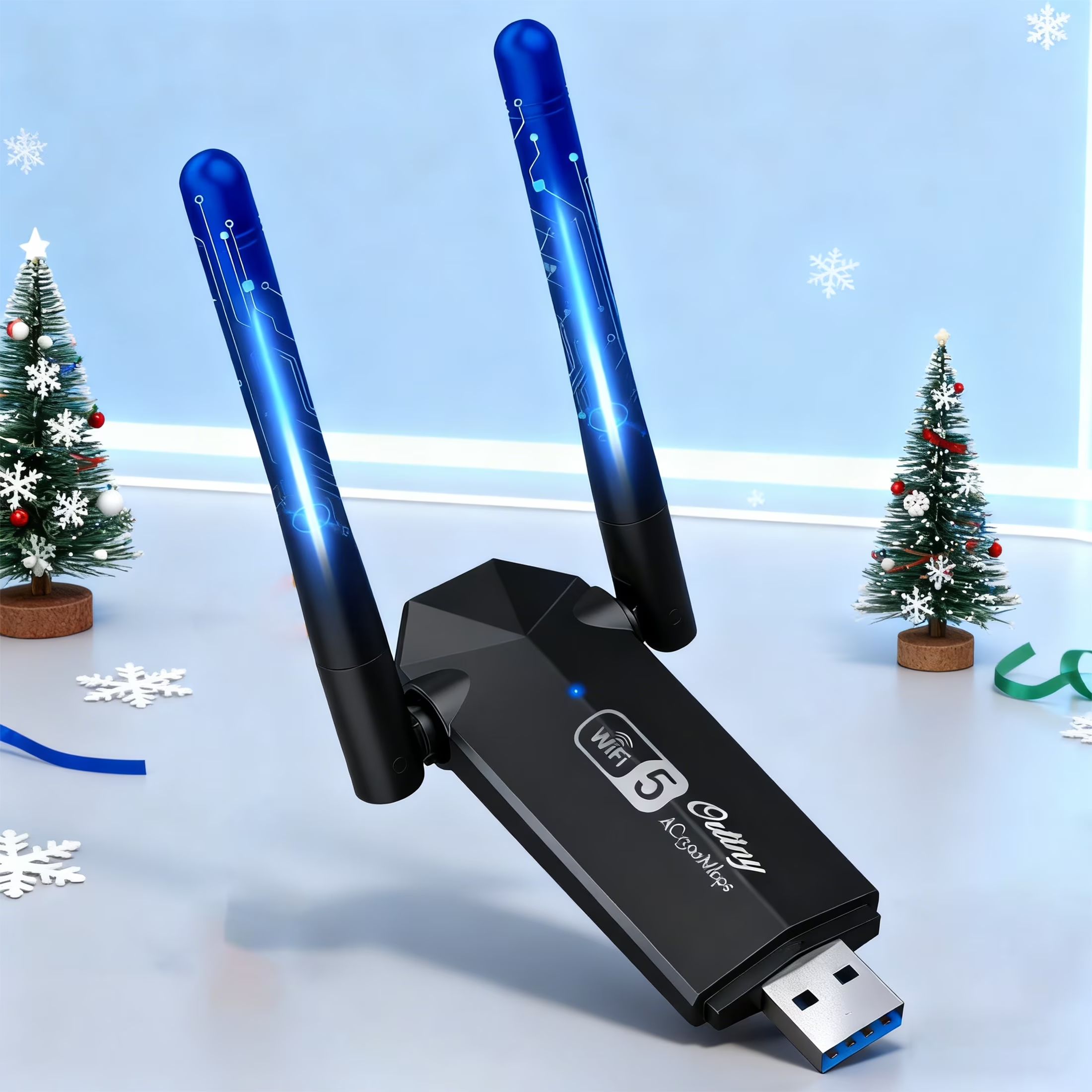 1300Mbps USB 3.0, 867Mbps on 5Ghz / 400Mbps on 2.4Ghz Dual-Band USB Wi-Fi Adapte