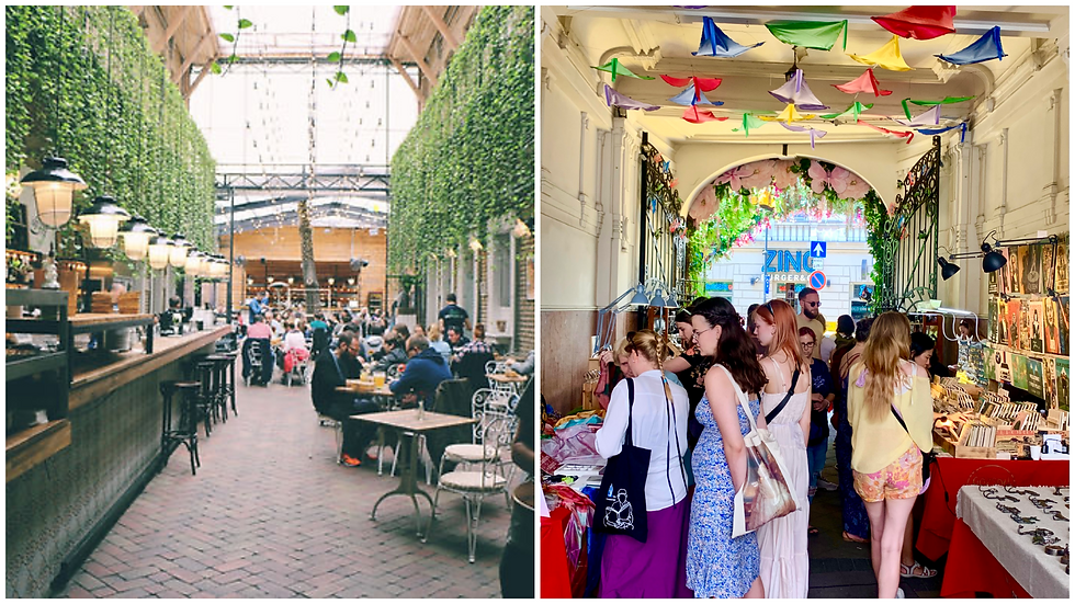 Check out the lively vibes at Gozsdu Courtyard.