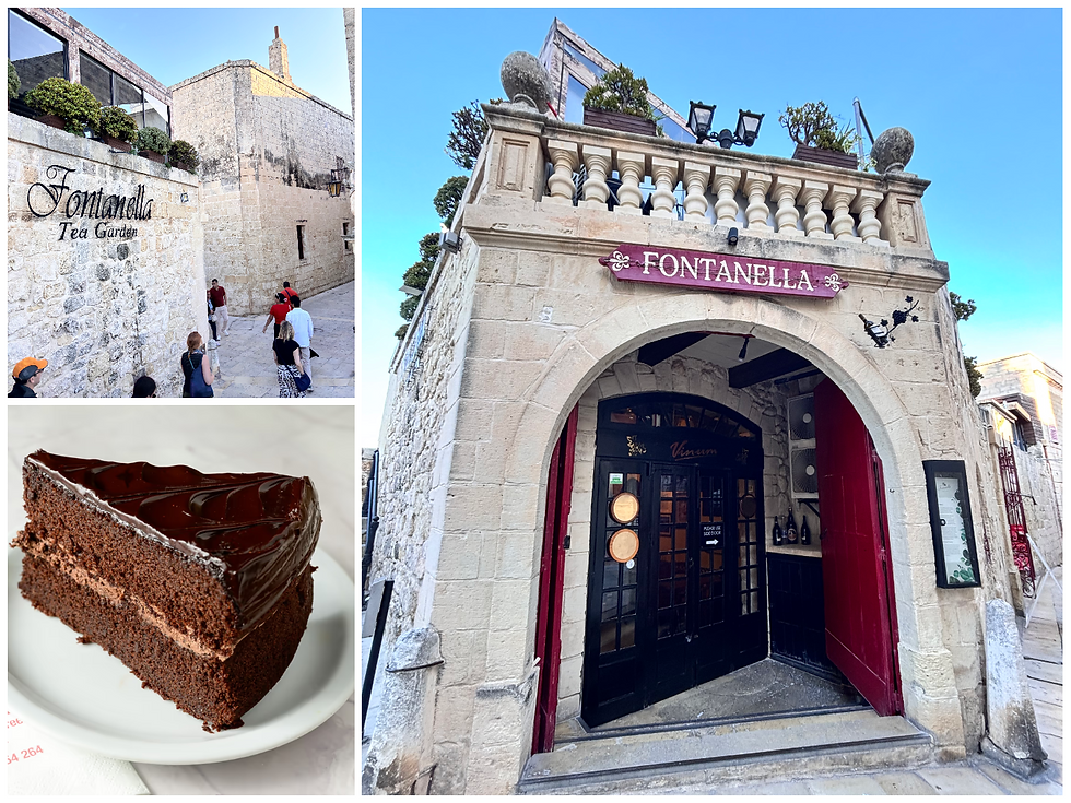 Visiting Fontanella Tea Garden is a real treat! As you walk through the welcoming stone entrance, you'll find it buzzing with people all excited to dig into the famous chocolate cake.