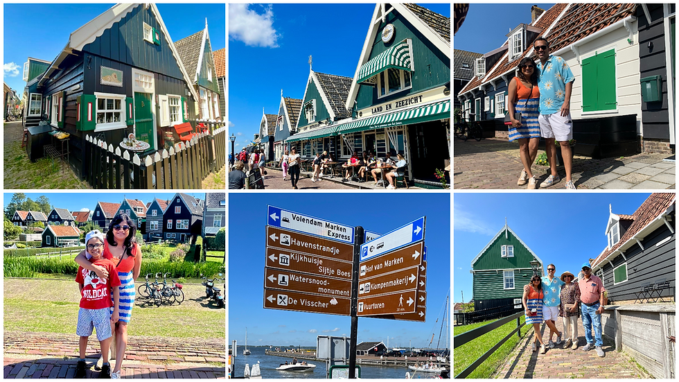 Check out the charming vibes of Marken with its cute wooden houses, lively streets, and amazing waterfront views.
