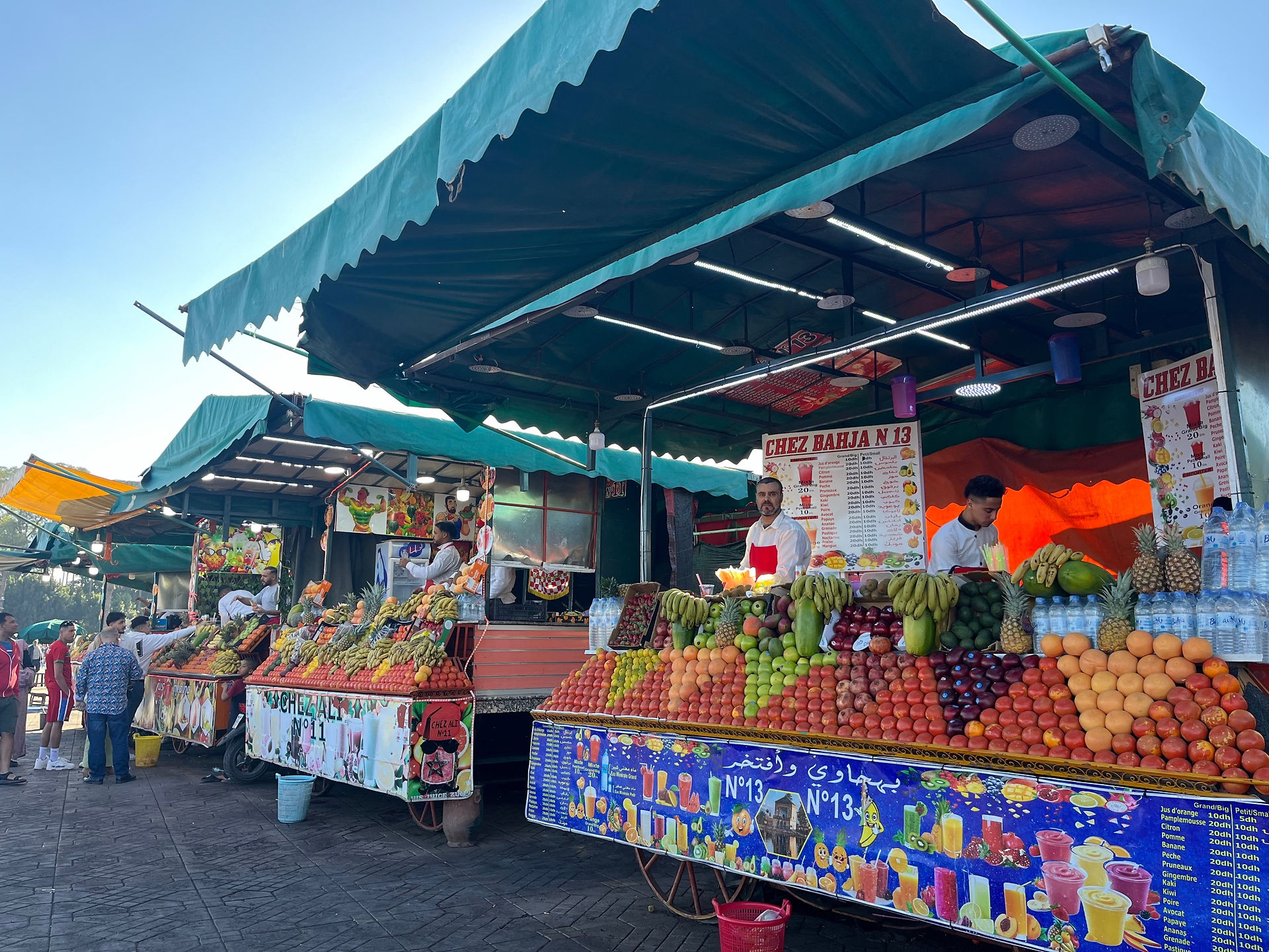 Jemaa el-Fna juice sellers