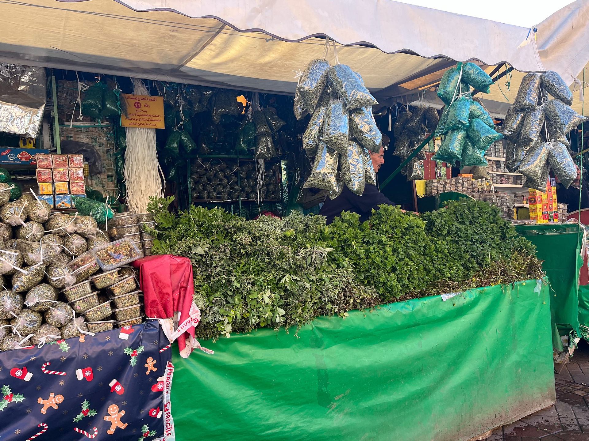 Fresh produce at Jemaa el-Fna