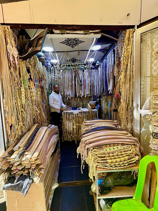 Belts in Fes market