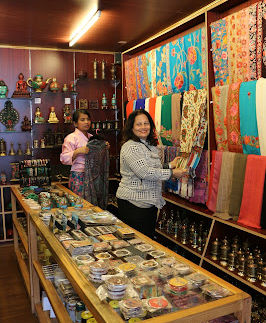 A range of textiles to choose from
