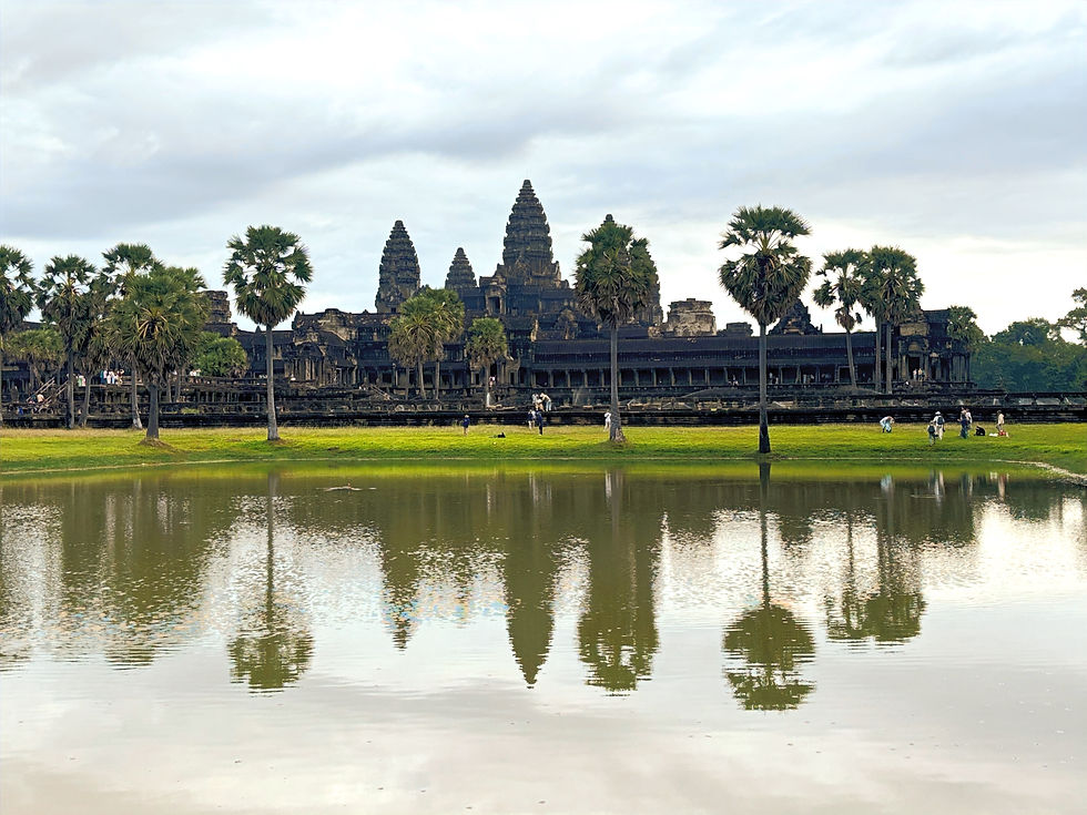 The largest religious monument in the world, Angkor Wat.
