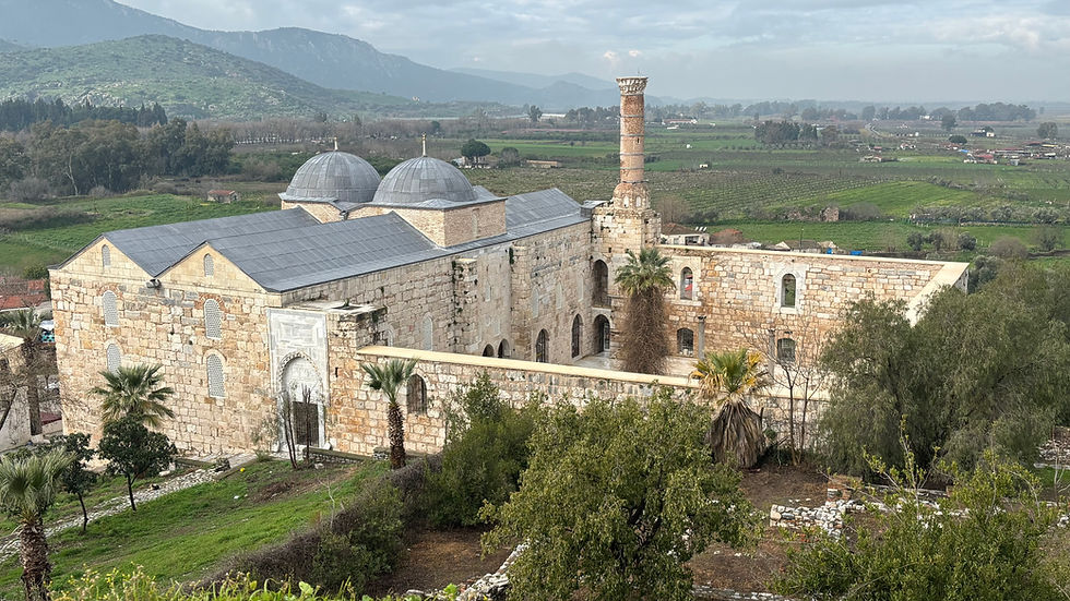 The Isa Bey Mosque in Selçuk continues to function today as an active place of worship for the local community