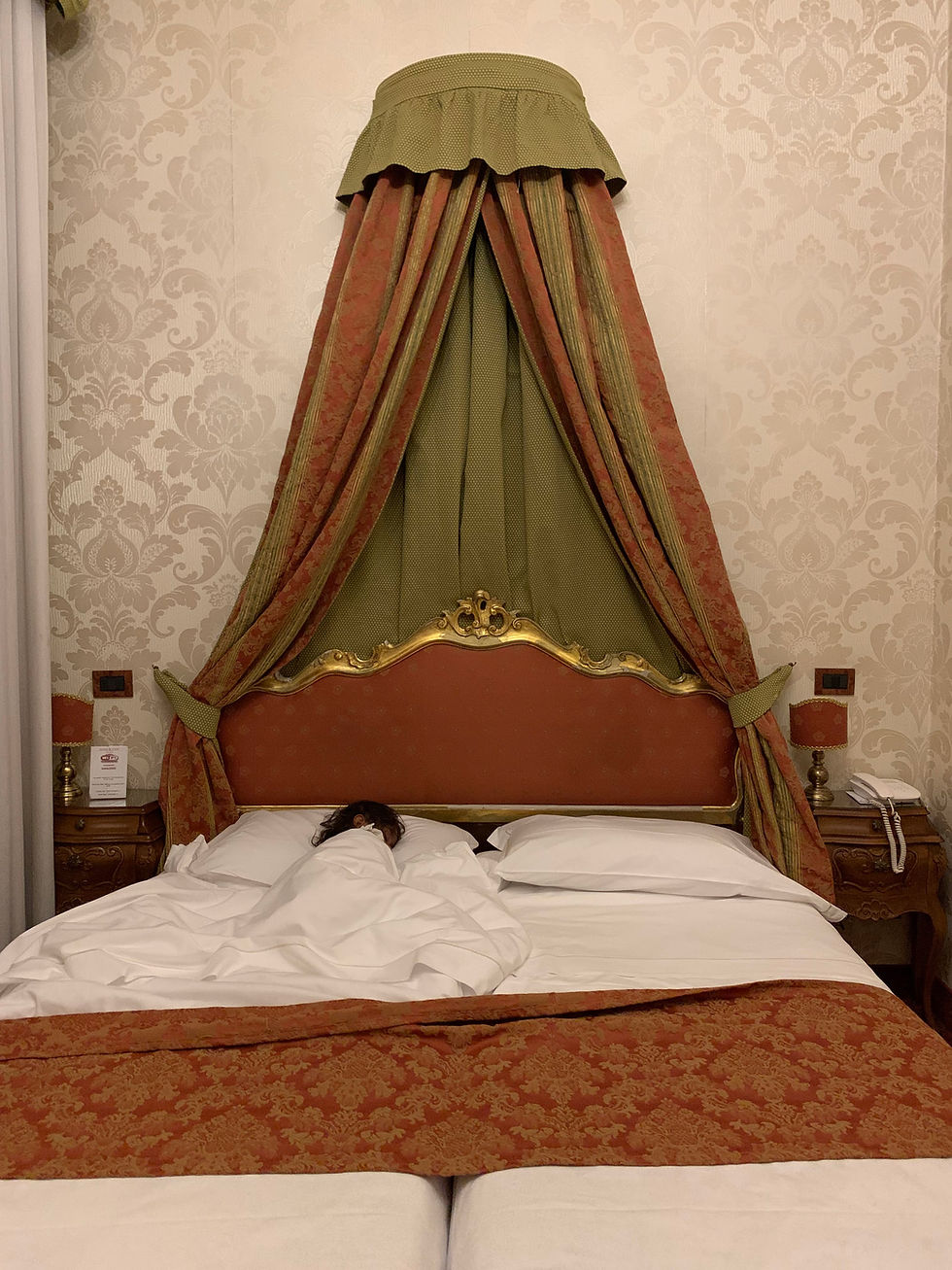 The Venetian styled rooms in Hotel Kette